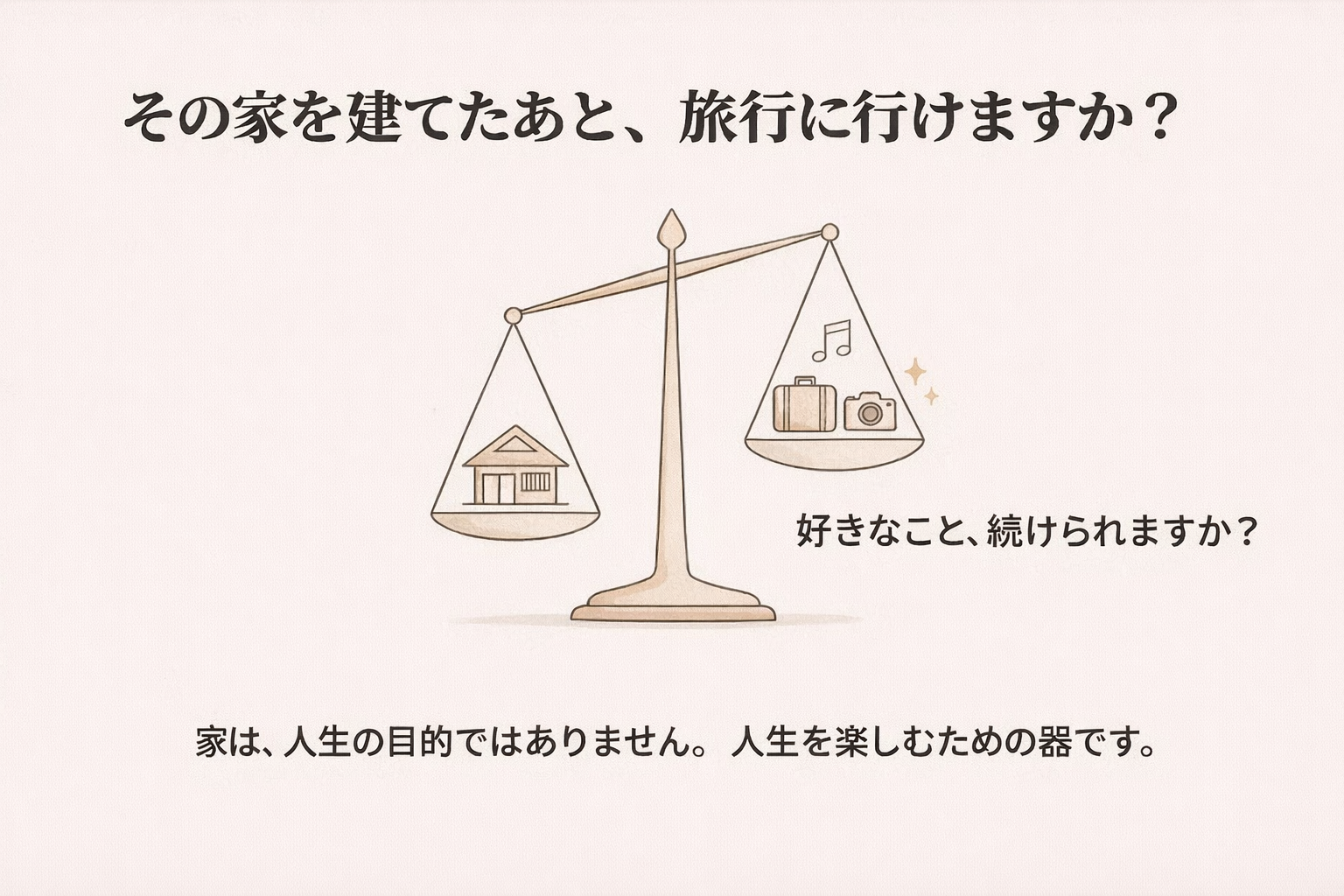 その家を建てた後、旅行にいけますか？クロネコハウス